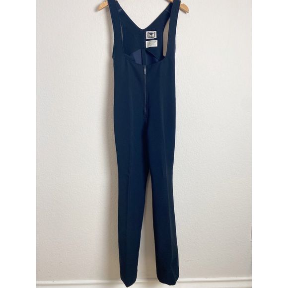 OBERMEYER Black Ski Jumpsuit Women’s Size Small Vintage Overalls Snowsuit Zip - Picture 9 of 10